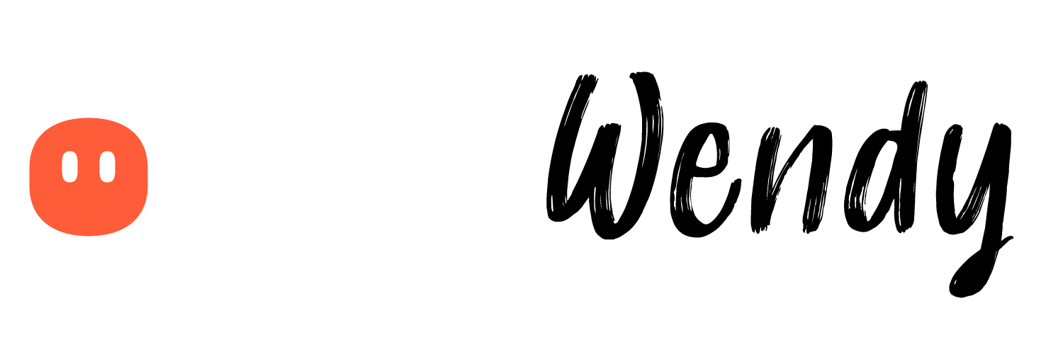 Hello Wendy logo — variant Contrast (PNG)